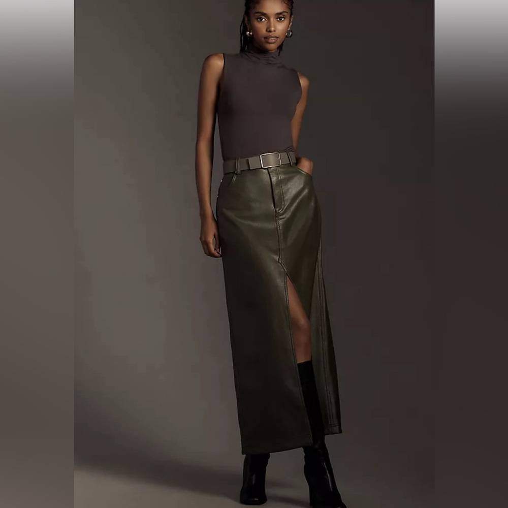 Anthropologie Pilcro faux leather skirt
